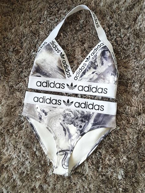 adidas bikini schwarz weiß|Adidas bathing suits.